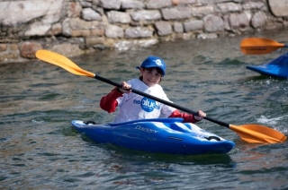 Young kayker